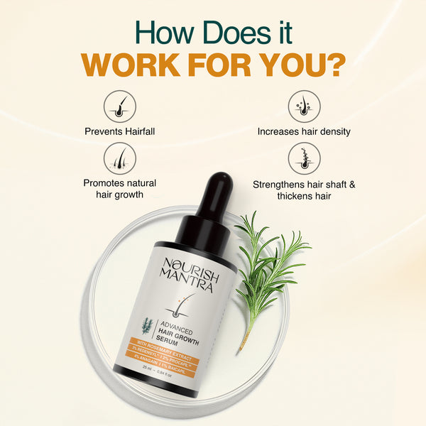 Advanced Hair Growth Serum with Rosemary Extract