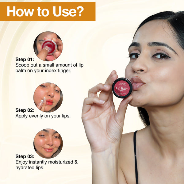 Beetroot Lip Balm for Dry Lips With SPF++